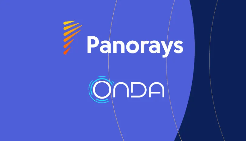 Panorays and Onda logos in a composite image designed for announcement. 