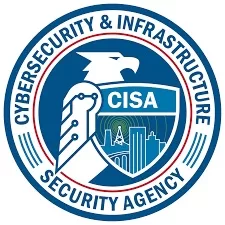 Image of the Cybersecurity and Infrastructure Security Agency (CISA) seal. 