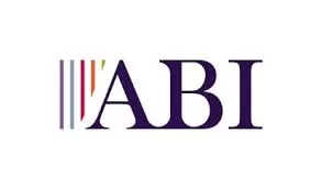 ABI logo featuring stylized text with colored vertical lines on the left.