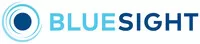 Bluesight logo featuring a circular design with a gradient blue swirl on the left and the word "BLUESIGHT" in bold, uppercase blue letters. 