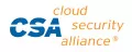 Cloud Security Alliance (CSA) logo featuring the organization's name in blue and orange text. used to accompany article on Cybersecurity risk management