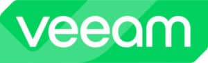Veeam logo representing data resilience and protection against cybersecurity threats, ransomware, and AI-driven cyber risk.