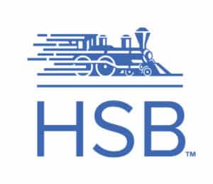 HSB logo representing Hartford Steam Boiler and commercial cyber insurance provider for connected vehicles. Highlighting the danger of remote vehicle cyberattacks.
