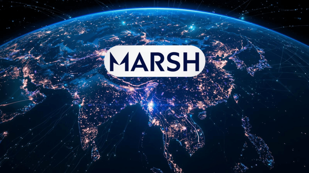 Digital Asia network image representing cybersecuirty in Asia and increasing ransomware and data breach risks and cyber insurance adoption.