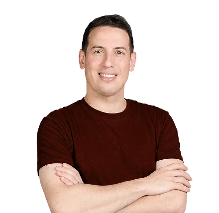 Shahar Peled, Co-Founder and CEO of agentic pentesting firm Terra Security, smiling with arms crossed against a white background. Article for cyber insurance news.